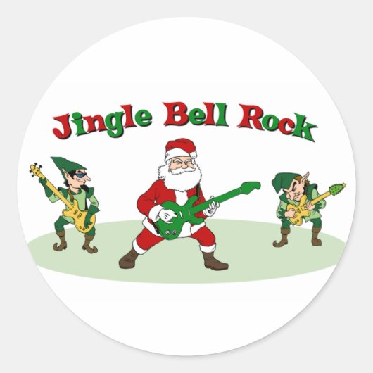 Jingle Bell Rockスタンプ ラウンドシール (正面)