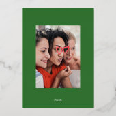 Jingle Bell Rock – クリスマスカード 箔シーズンカード (裏面)