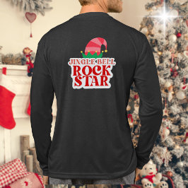 Jingle Bell Rock Starバックグラフィック トライブレンドTシャツ