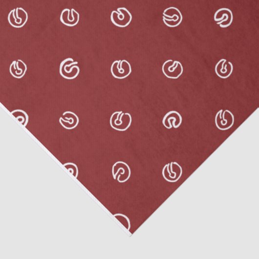 Jingle Bell Tissue Paper-Compliments Skating Santa 薄葉紙 (詳細)