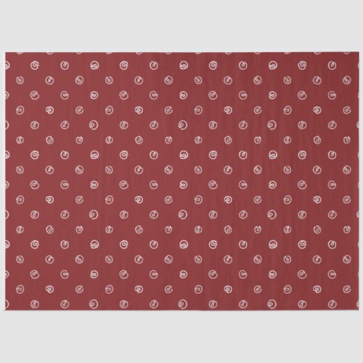 Jingle Bell Tissue Paper-Compliments Skating Santa 薄葉紙 (正面)