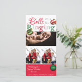 Jingle Bellsがクリスマスフォトカードを鳴らす シーズンカード (スタンド正面)