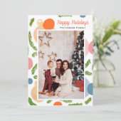 Jingle Bellsクリスマスフォトカード 招待状 (スタンド正面)