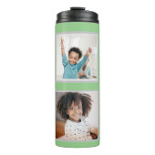 Jingle Bellsクリスマスフォトコラージュ タンブラー (正面)