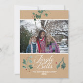 Jingle Bellsフォトカードホリデーカード シーズンカード (正面)