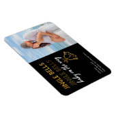 Jingle Bellsベビーオンザウェイクリスマスフォト マグネット (右側)