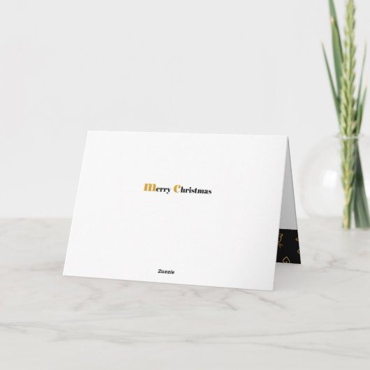 Jingle Bellsベビーオンザウェイ写真妊娠 シーズンカード (裏面)