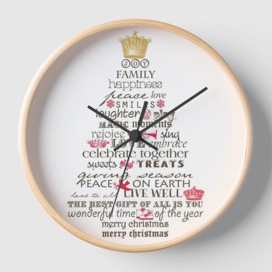 "Jingle Bells" （ウォールクロック） 壁時計 (正面)