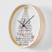 "Jingle Bells" （ウォールクロック） 壁時計 (傾斜)