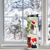 Jingle Bells 5 Photo Collage金ゴールド白Eclectic タンブラー