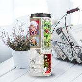 Jingle Bells 5 Photo Collage金ゴールド白Eclectic タンブラー