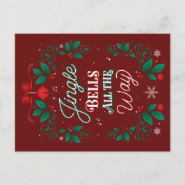 Jingle Bells All Wayクリスマスポストカード シーズンポストカード