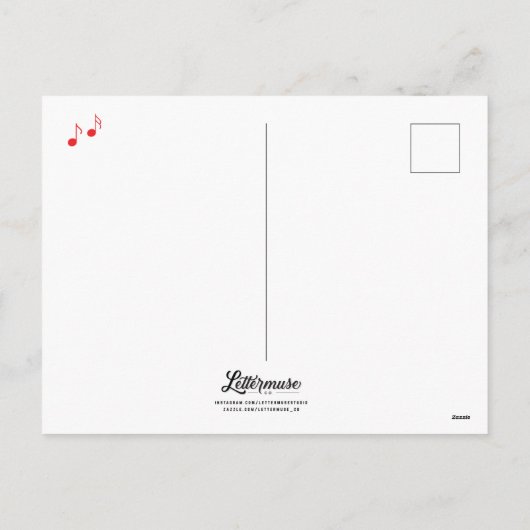 Jingle Bells All Wayクリスマスポストカード シーズンポストカード (裏面)