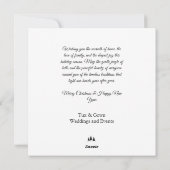 Jingle Bells & Christmas Holly Companyクリスマス シーズンカード (裏面)