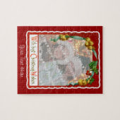 Jingle Bells Christmas Wishes Add-A-Photo Frame ジグソーパズル (横)
