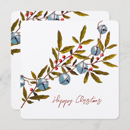 Jingle Bells Greeting シーズンカード (正面/裏面)