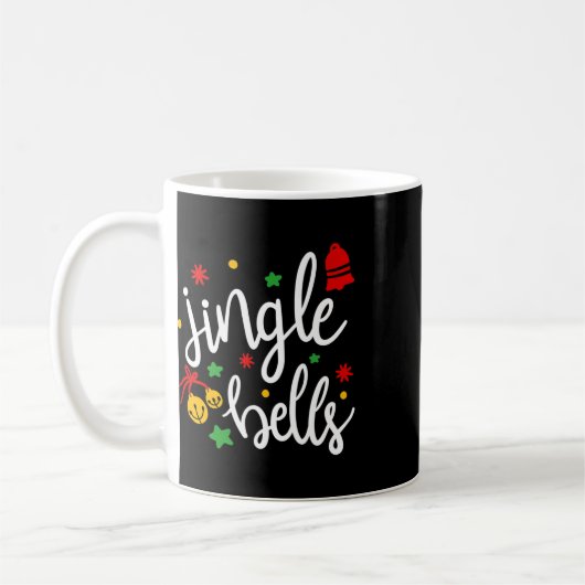 Jingle Bells Jingle All The Way Xmas Gift Christma コーヒーマグカップ (左)