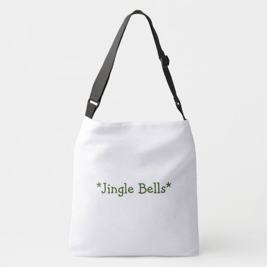 Jingle Bells Printed Create your text-Handbags クロスボディバッグ (裏面)