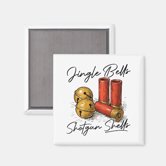 Jingle Bells Shotgun Shells (on Back)  マグネット (正面/裏面)