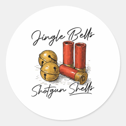 Jingle Bells Shotgun Shells (on Back)  ラウンドシール (正面)