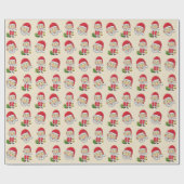 Jingle Bells with Santa Claus ラッピングペーパー (フラット)