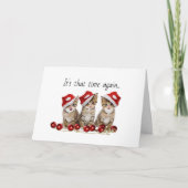 Jingle Cats Meowy Christmas シーズンカード (正面)