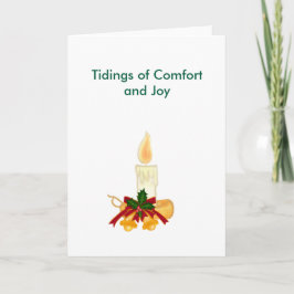 Jingle Claws Cartoon Holiday Candle Christmas Card カード