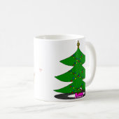 Jingle Claws Cat & Tree Holiday Mug コーヒーマグカップ (正面右)