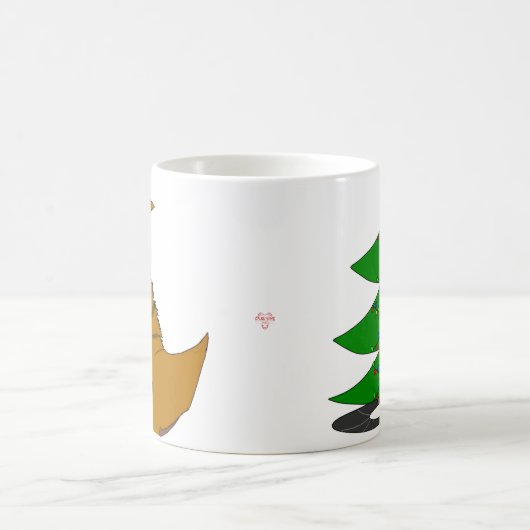 Jingle Claws Cat & Tree Holiday Mug コーヒーマグカップ (中央)