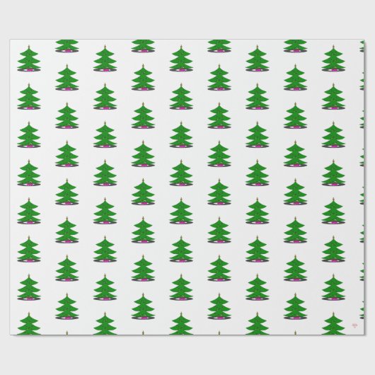 Jingle Claws Holiday Tree Wrapping Paper ラッピングペーパー (フラット)