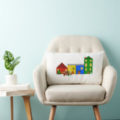 Jingle Claws Train Town Christmas Throw ランバークッション (椅子)