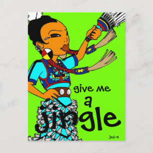 Jingle Dress Dancer "与えMe A Jingle" ポストカード