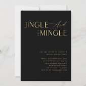 Jingle & Mingle社企業ののクリスマスパーティー 招待状 (正面)