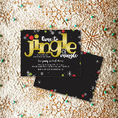 Jingle & Mingle金ゴールド赤と緑のクリスマスパーティー