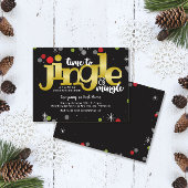 Jingle & Mingle金ゴールド赤と緑のクリスマスパーティー