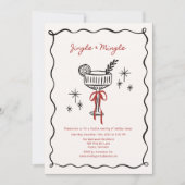 Jingle & Mingle – クリスマスコックテイルパーティー 招待状 (正面)