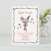 Jingle & Mingle – クリスマスコックテイルパーティー 招待状 (スタンド正面)