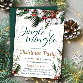 Jingle & Mingle | モミのグリーン Christmas Party 招待状