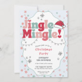 Jingle Mingle レトロクリスマスパーティー 招待状 (正面)