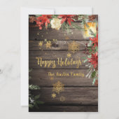 Jingle & Mingle 素朴金ゴールド書道パーティー 招待状 (裏面)