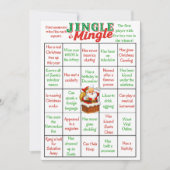 Jingle & Mingle Christmas Bingo Game Card 招待状 (正面)