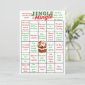 Jingle & Mingle Christmas Bingo Game Card 招待状 (スタンド正面)