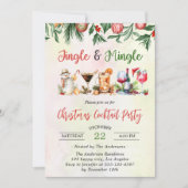 Jingle & Mingle Christmas Cocktail Party           招待状 (正面)