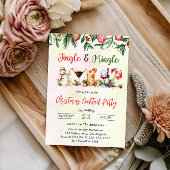 Jingle & Mingle Christmas Cocktail Party 招待状