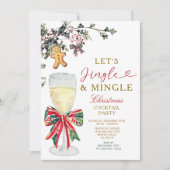 Jingle & Mingle Christmas Cocktail Party 招待状 (正面)