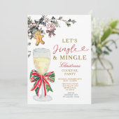 Jingle & Mingle Christmas Cocktail Party 招待状 (スタンド正面)