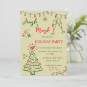 Jingle & Mingle Christmas  Holiday Party  招待状 (スタンド正面)