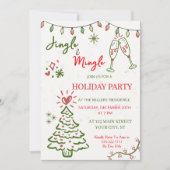Jingle & Mingle Christmas  Holiday Party  招待状 (正面)