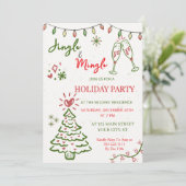Jingle & Mingle Christmas  Holiday Party  招待状 (スタンド正面)