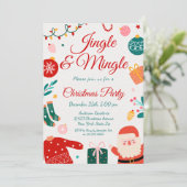 Jingle & Mingle Christmas Party 招待状 (スタンド正面)